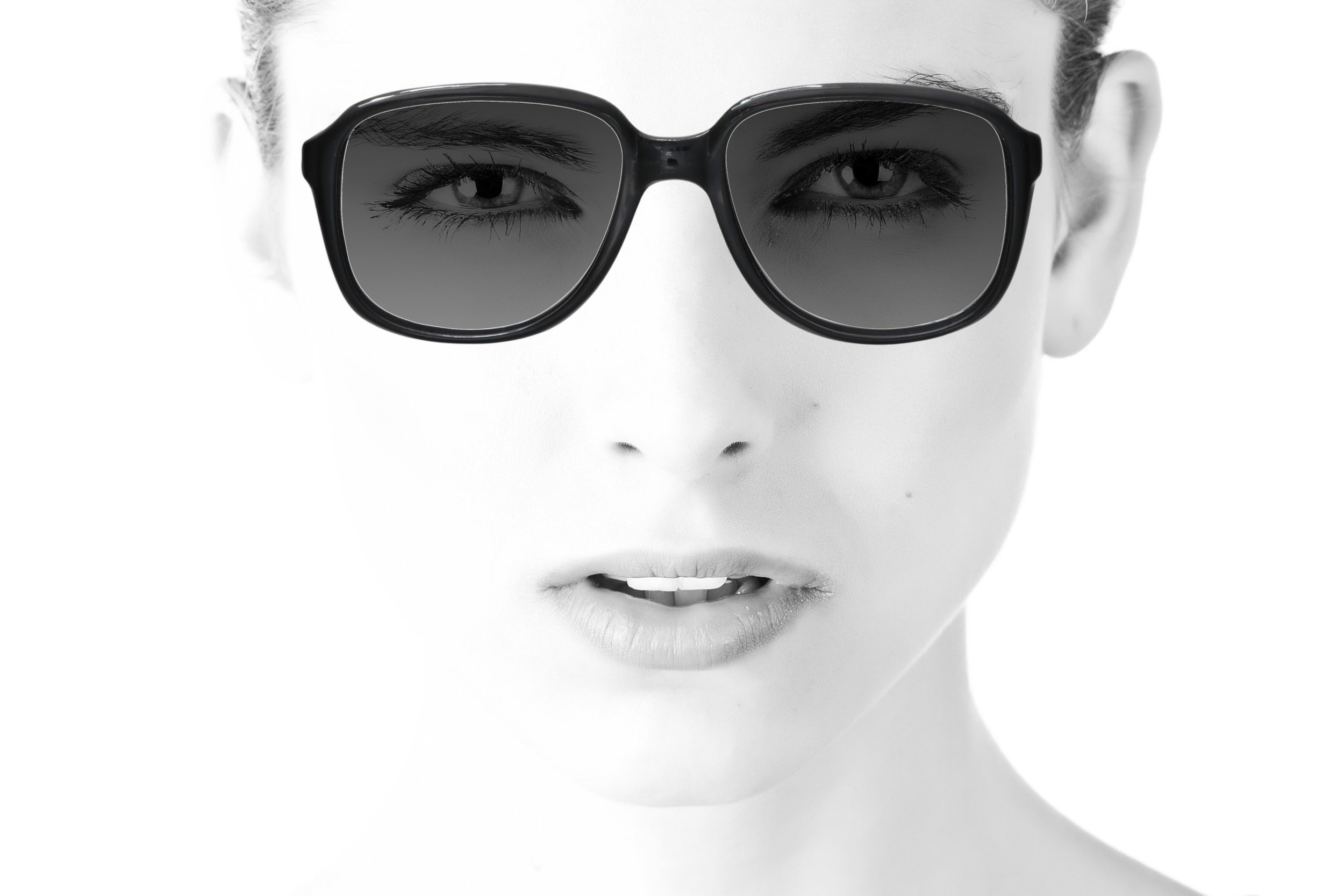 Original 70s vintage black geek chic glasses Peep Eyewear